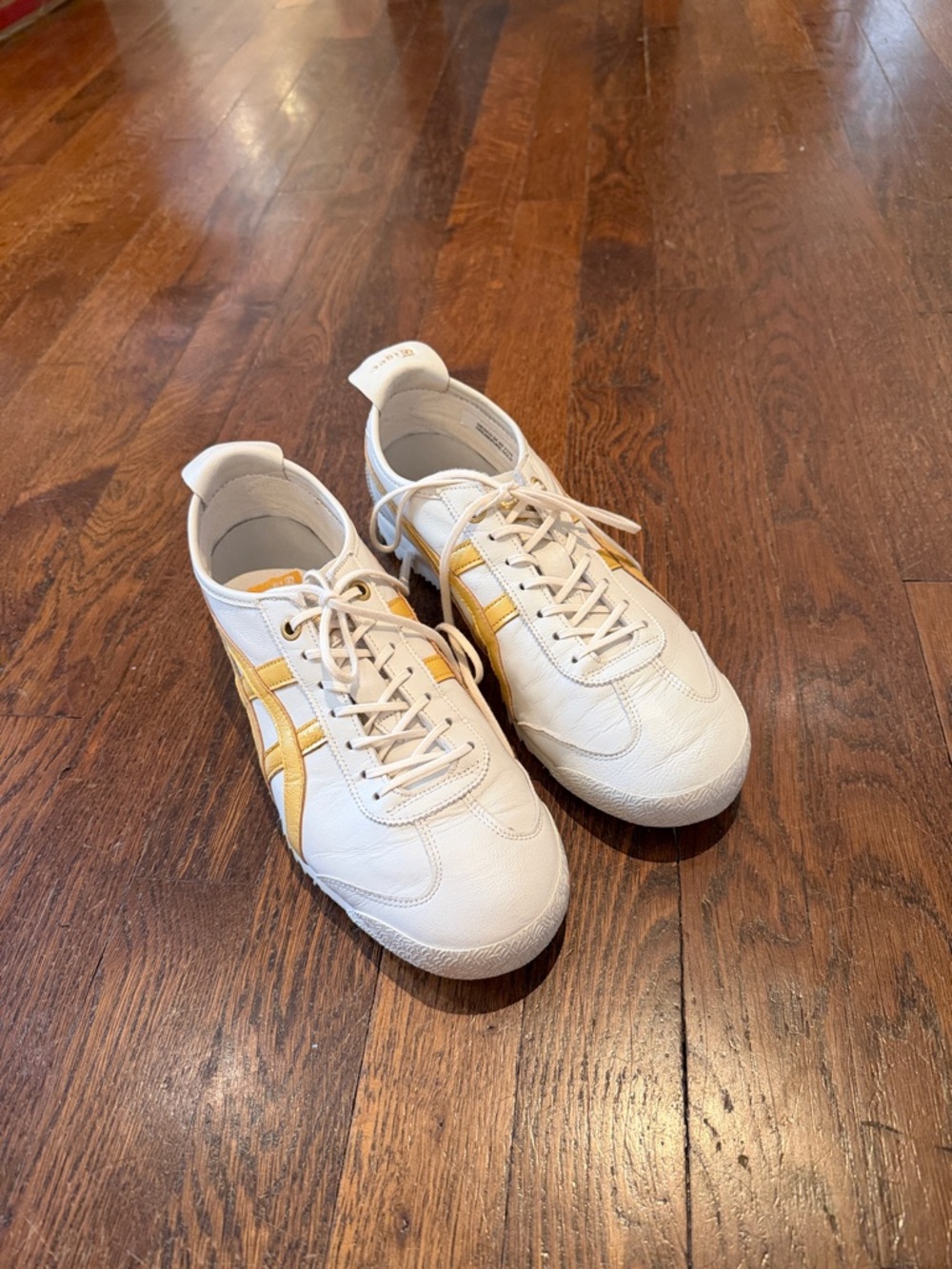 Onitsuka Tiger Mexico 66 Cream/Gold Men’s 7 - Picture 5 of 9